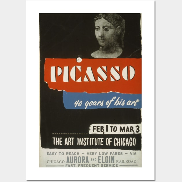 Picasso – 40 Years Of His Art (1936) Wall Art by notalizard